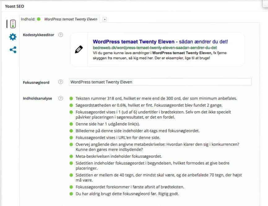 WordPress SEO med Yoast