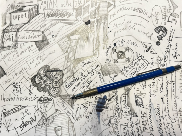 Håndskrevne noter og kruseduller - om AI